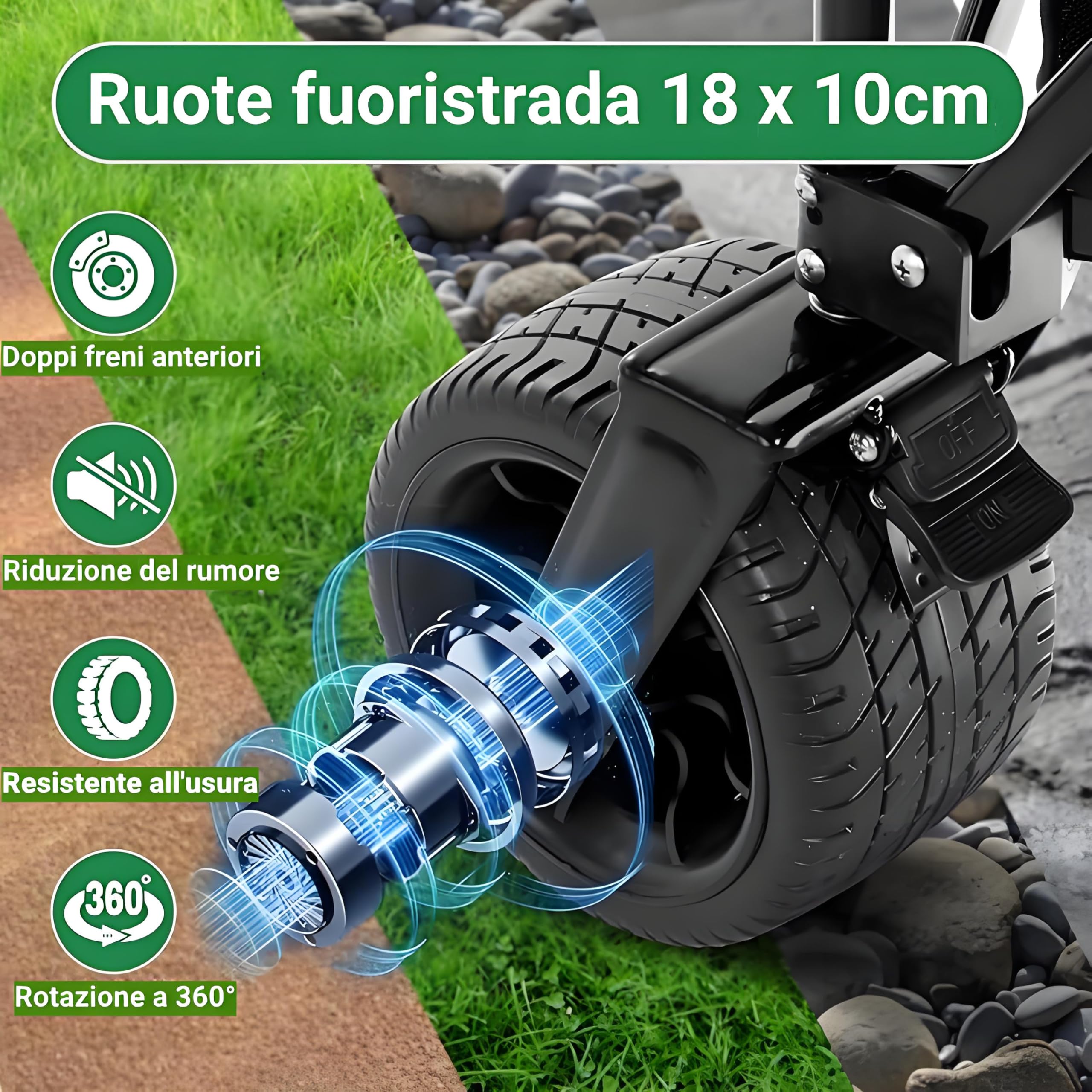 BEAU JARDIN Carrello Pieghevole Giardino Tela Vagoni Carrello da Trasporto con 4 Ruote e Freni in Acciaio Carrello Rimorchio a Mano da Trasporto Carico Massimo 100KG Blu Scuro