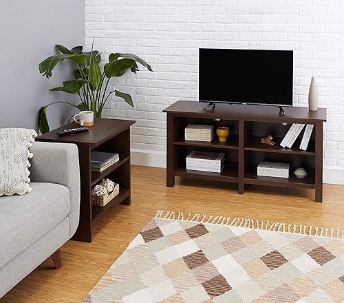 Miniatura 94 de ROCKPOINT Argus - Centro de entretenimiento, consola de almacenamiento para multimedia, TV con base (70 pulgadas), color negro Negro -,Carbón