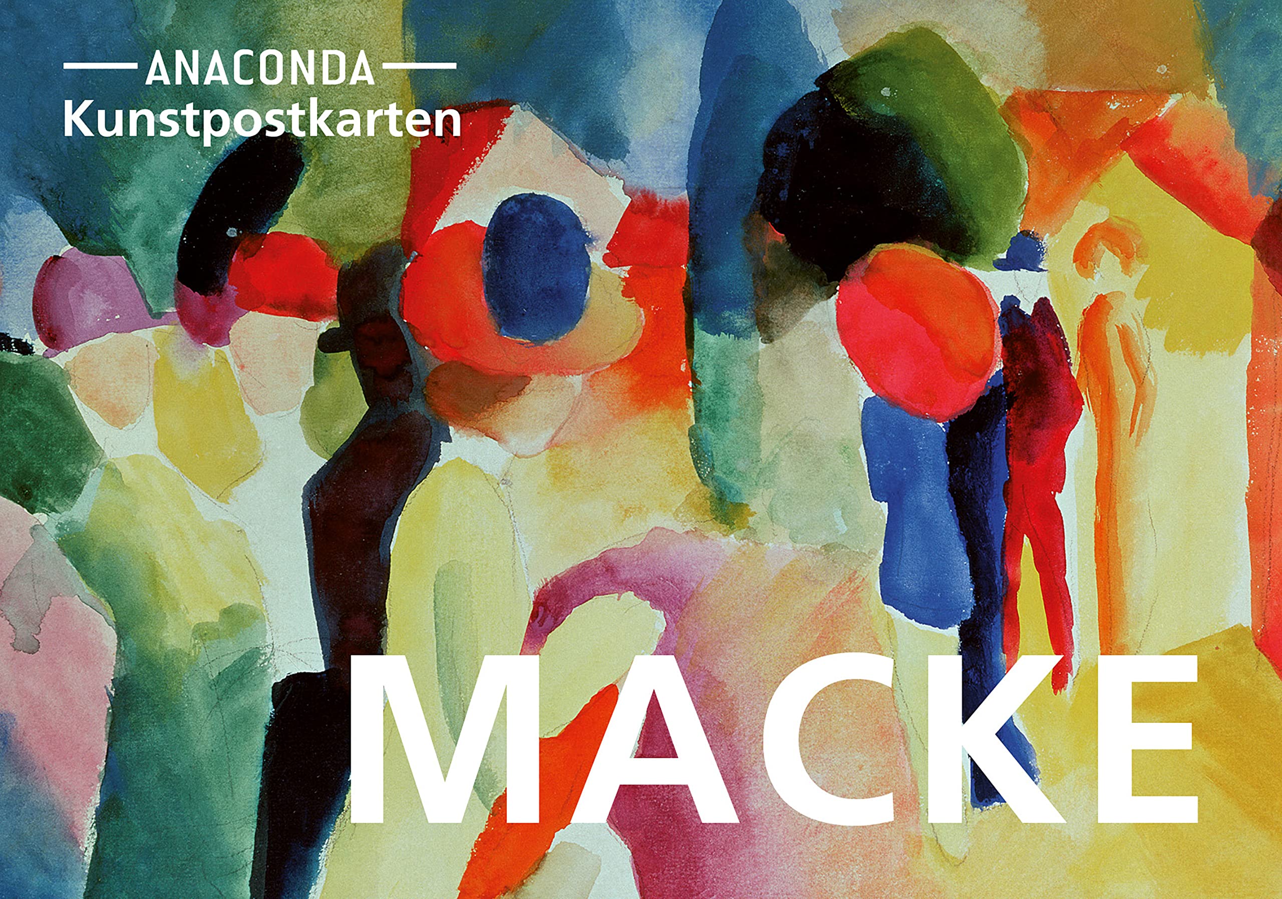 Postkarten-Set August Macke: 18 Kunstpostkarten aus hochwertigem Karton. ca. 0,28€ pro Karte