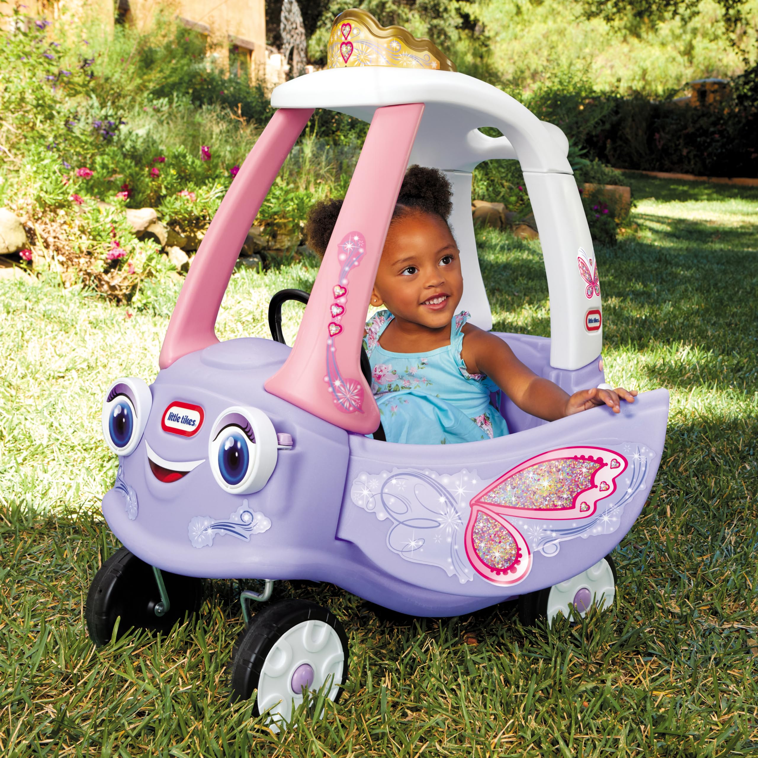 Cozy Coupe - Little Tikes - Fata - Macchinina per bambini - Porte, clacson e pianale da rimuovere - Dai 18 mesi