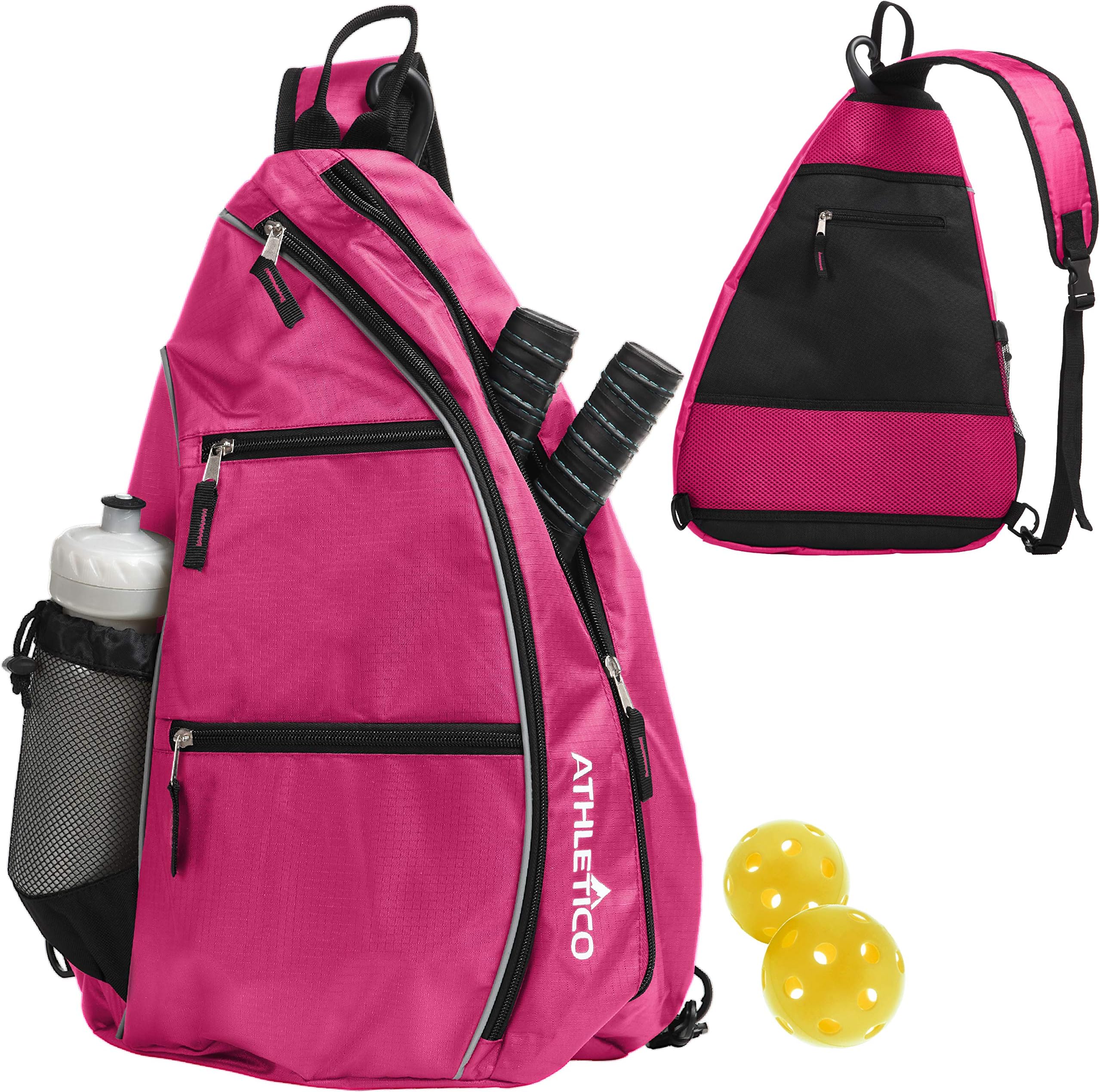 Athletico Sling Bag - Crossbody Backpack for Pickleball, Tennis, Racketball, and Travel for Men and Women