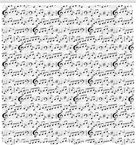 Miniatura 2 de Juego de cortina de regadera Ambesonne Collection, tela de poliéster