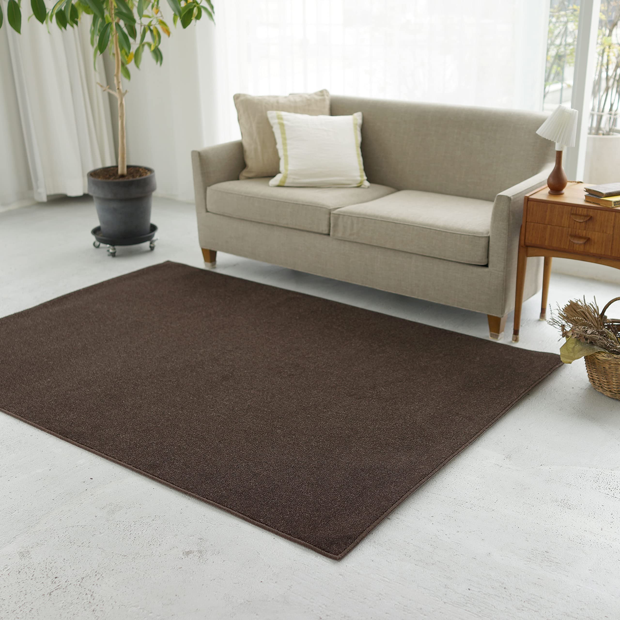 スミノエ(Suminoe) オーダーラグ ダークグレー 幅135cm ×長さ125cm