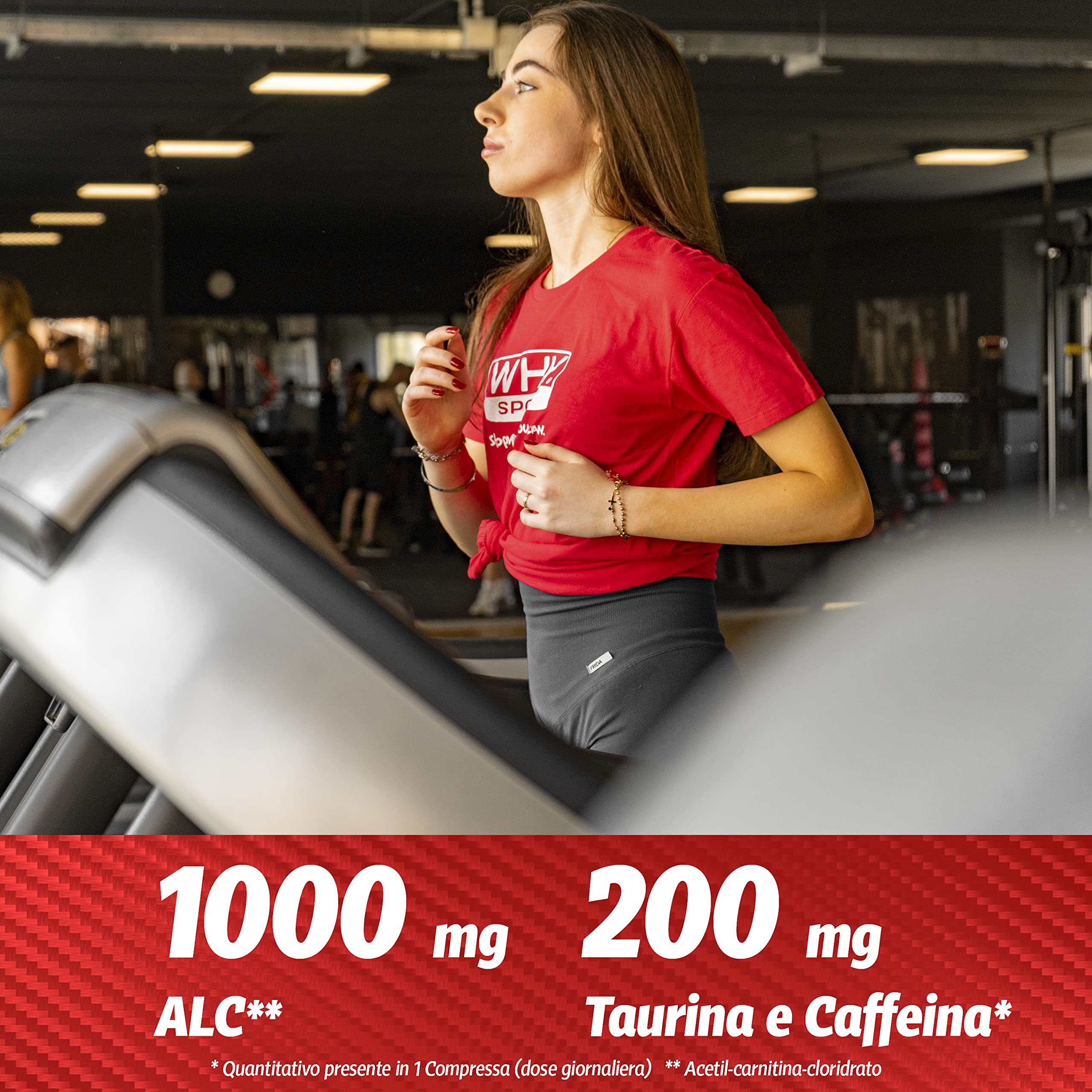 WHY SPORT ALC PLUS - Integratore Alimentare Energetico a Base di Acetil l-carnitina - 60 Compresse