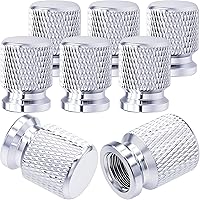 Vista 54 de 4 piezas de tapas de válvula de neumático con estilo púas, cubiertas de válvula de neumático universales de aleación de aluminio a prueba de polvo