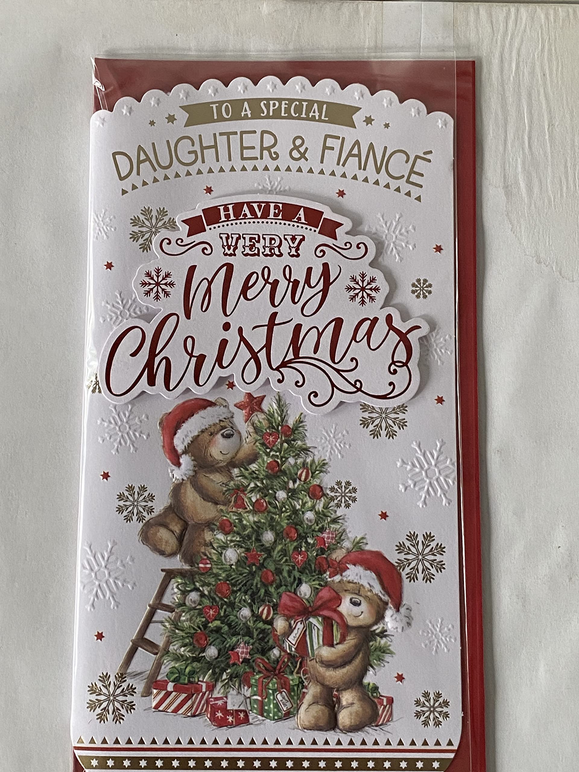 Second Ave Biglietto Di Natale 'To A Special Daughter' - Carta Premium Con Busta
