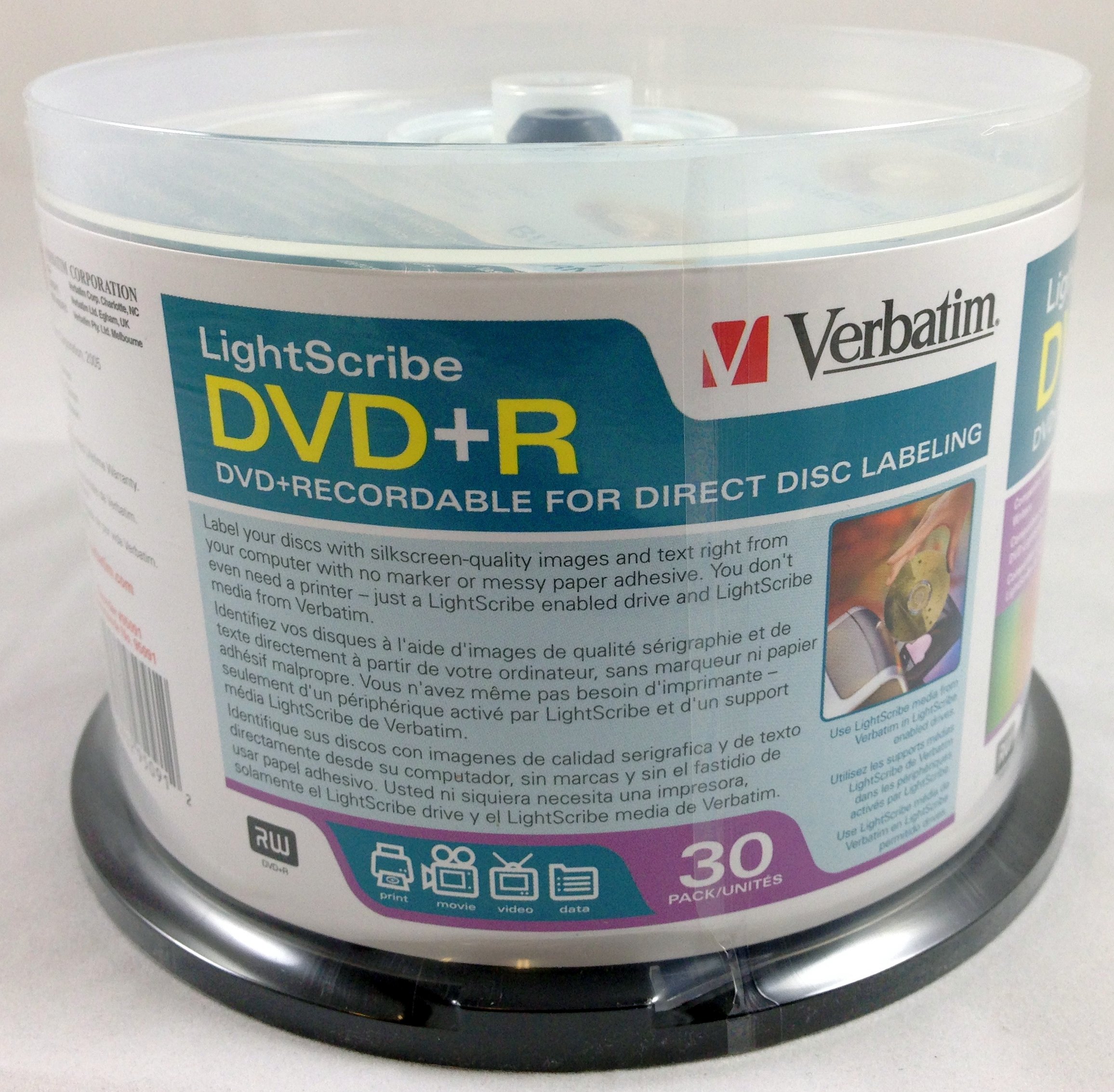 Verbatim LightScribe 8x DVD+R Media