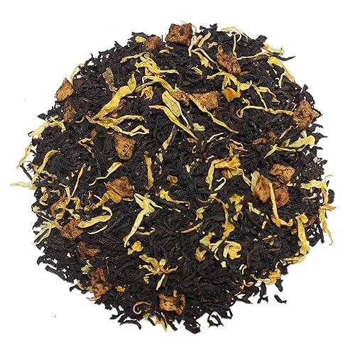 The Tea Farm - Lilikoi (fruta de la pasión) Té de frutas negras - Mezcla de té negro de hojas sueltas hawaianas tropicales prémium (bolsa de 4 onzas)