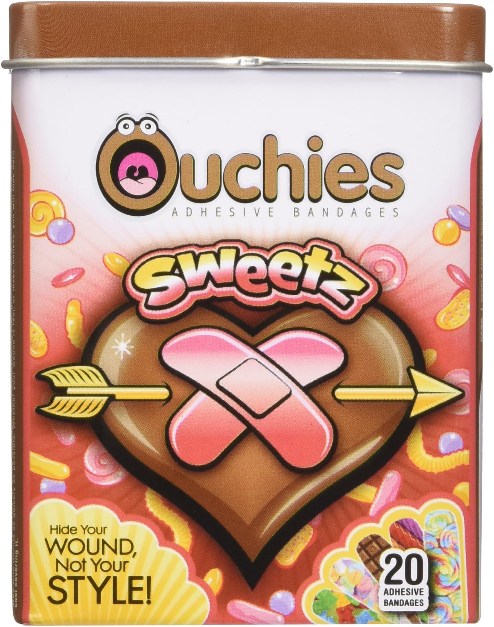 Ouchies Sweetz Adhesive Bandages, 20 Count