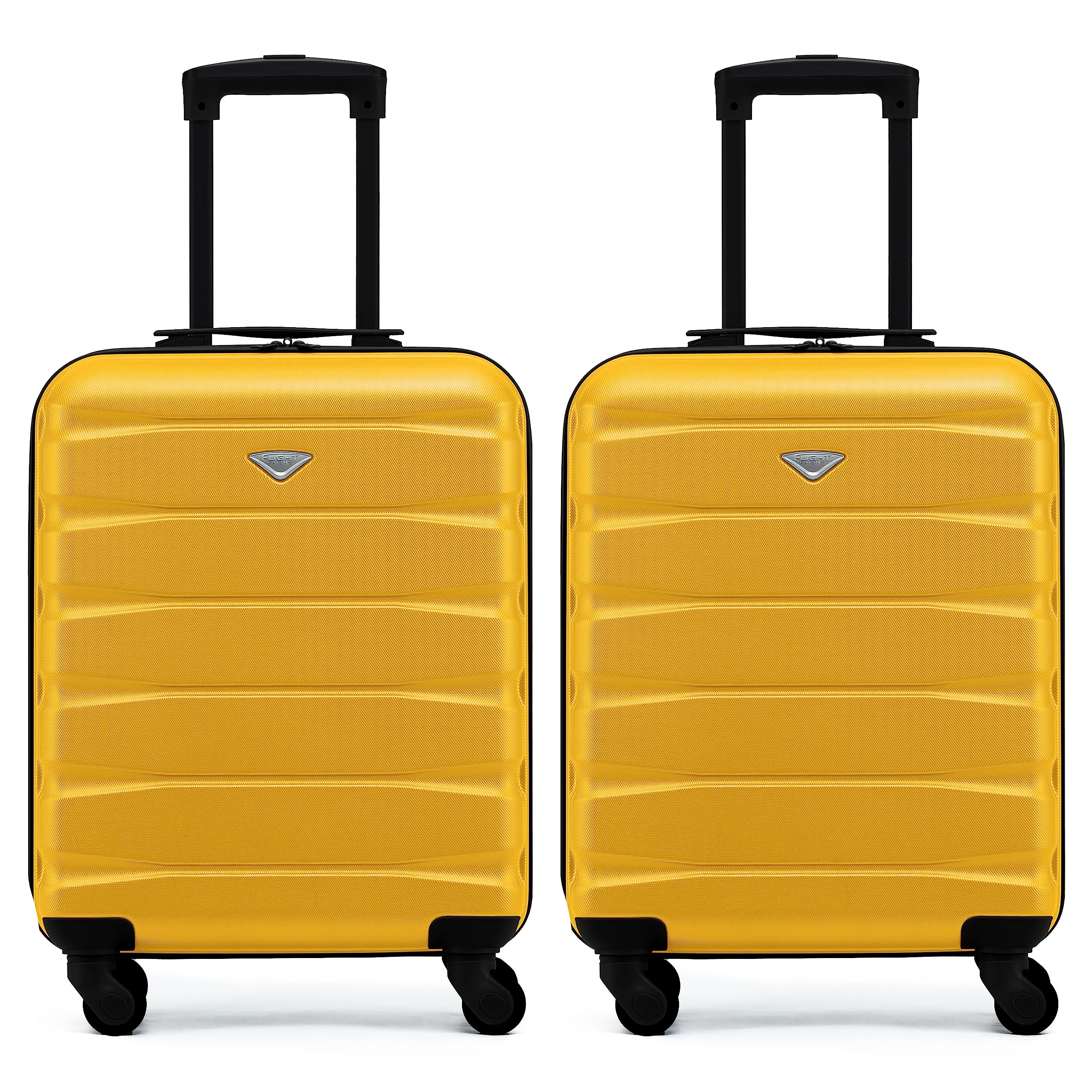 Flight Knight Suitcase Set of 2 Lightweight 4 Wheel ABS Hard Case Cabin Carry On Hand Luggage Approved for Over 100 Airlines Including easyJet, British Airways, Ryanair & Many More 55x35x20cm — view 142