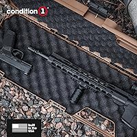 Vista 6 de Condition 1 Estuche rígido económico de 42" para transporte de rifle de un solo visor Modelo 210 con espuma, estuche de almacenamiento largo