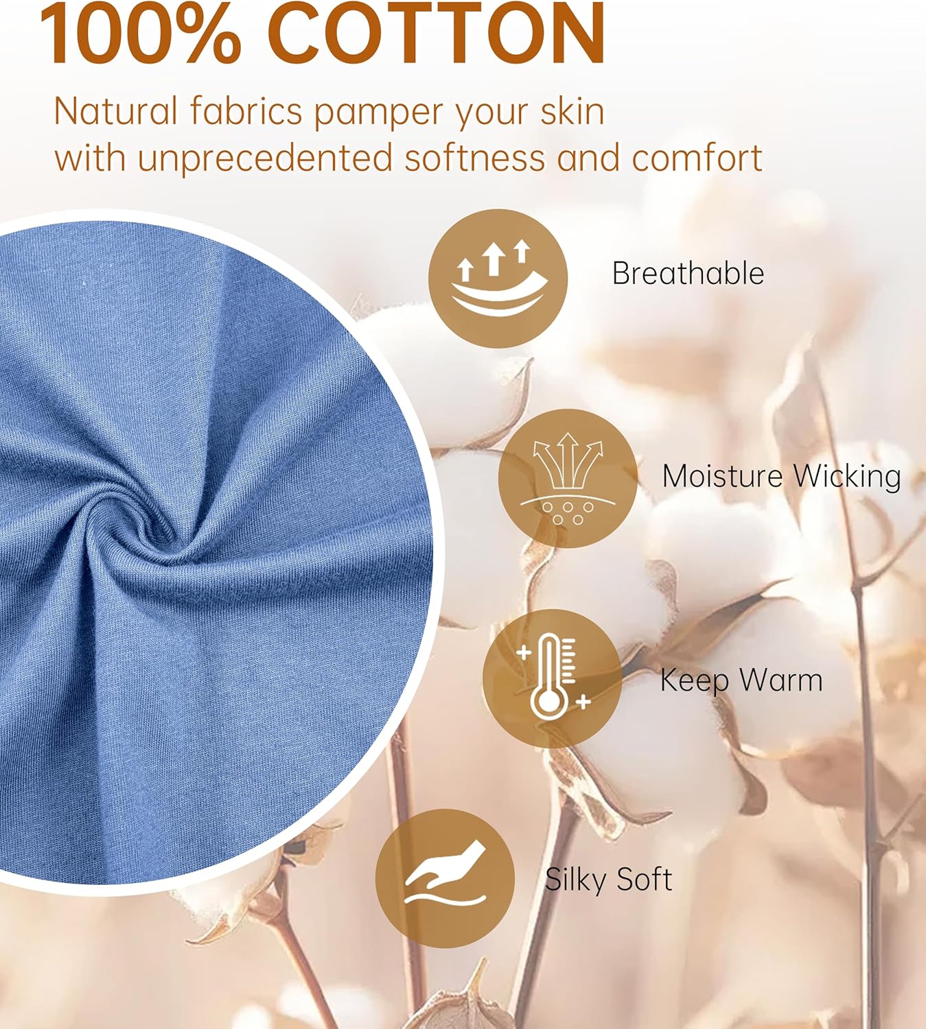 COLORFULLEAF 100% Cotton Men's Bathrobes Lightweight Soft Comfort Breathable Short Sleeve Knit Spa Robe with pockets - Image 2