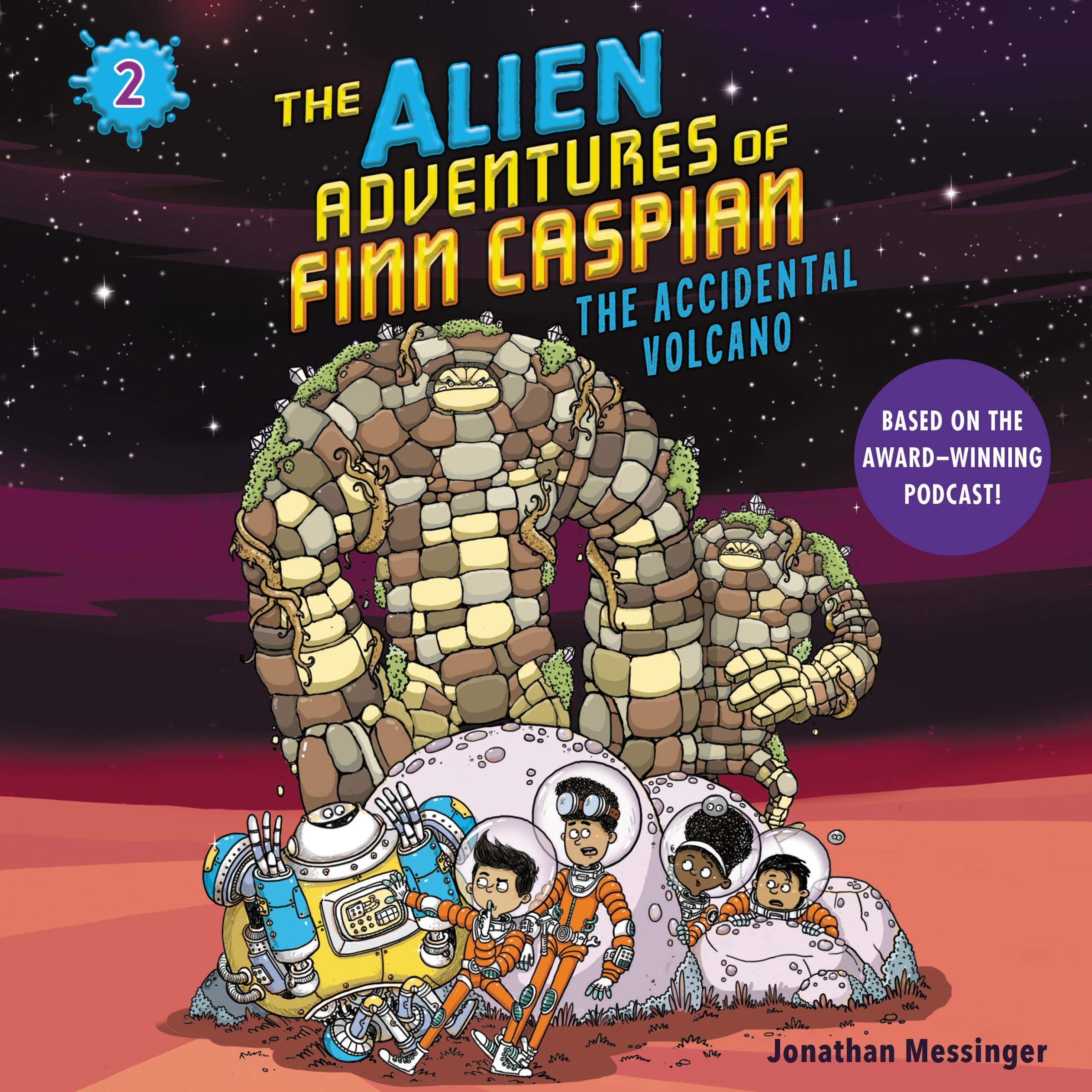 Cover art for The Alien Adventures of Finn Caspian #2: The Accidental Volcano