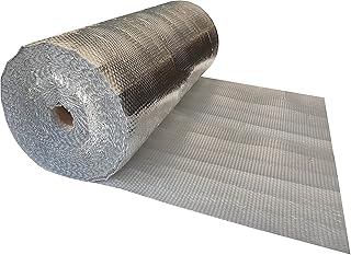 USA Reflective Insulation Bubble Roll, 48" Width x 125' Length, Bubble Pack, Colder Climates, One-Sided Thermal Bubble Roll, Radiant Barrier Bubble Wrap