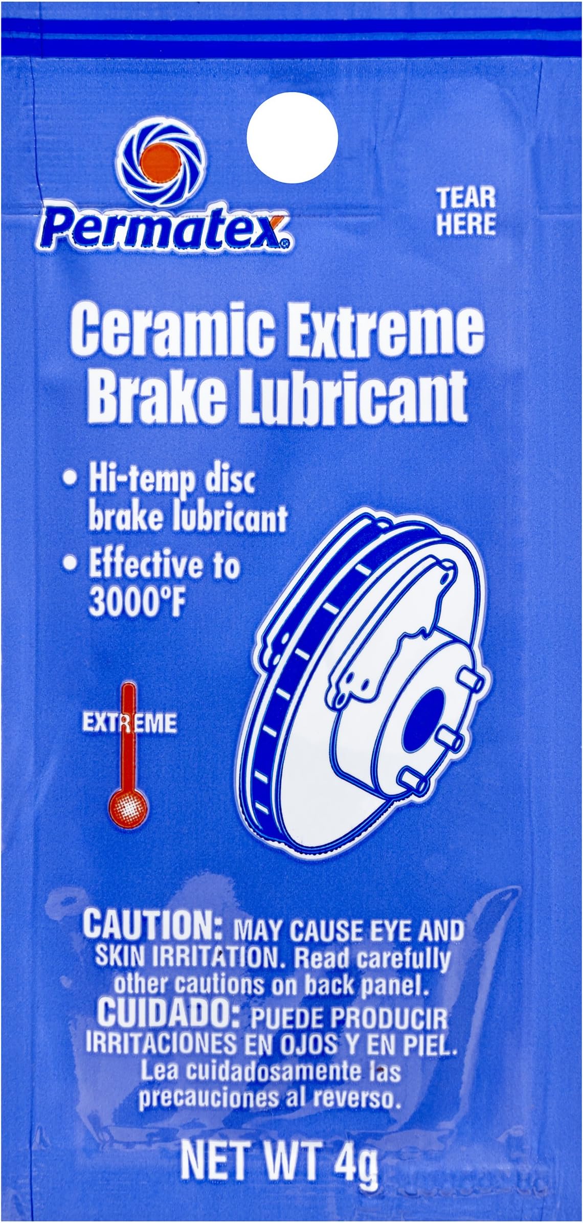 09973 Counterman's Choice Ceramic Extreme Brake Parts Lubricant, 4g Pouch