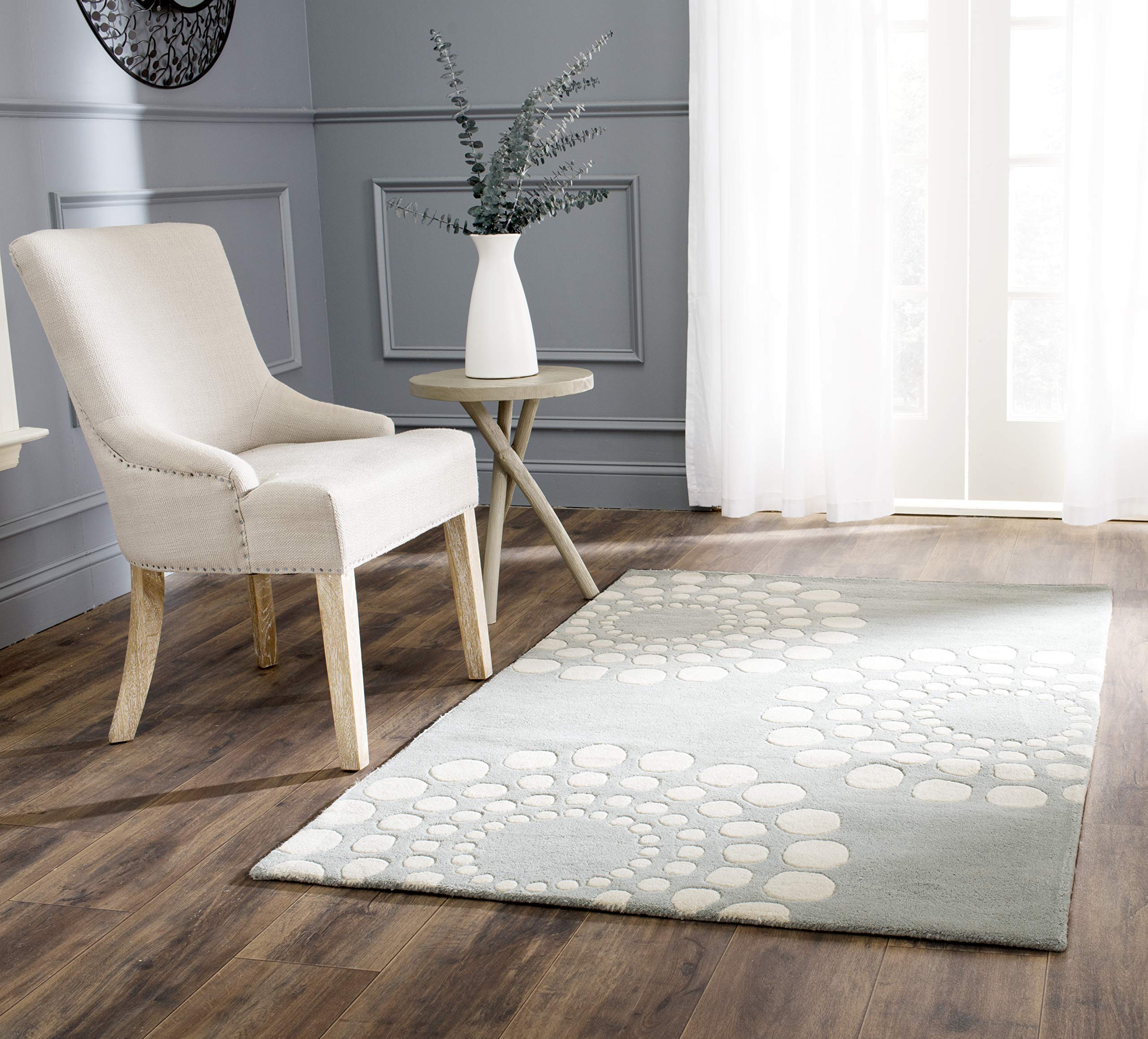 Tapis de salon contemporain beige noir SAFAVIEH Soho 107x168cm