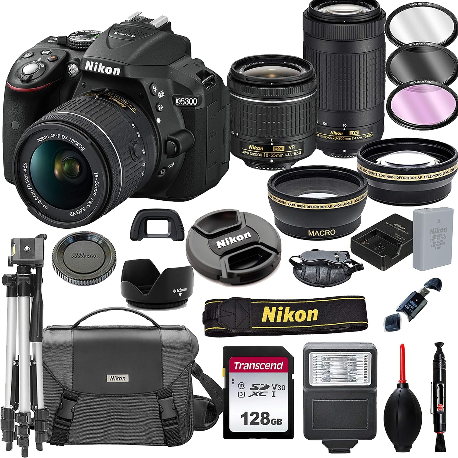 Nikon D5300 DSLR Camera with 18-55mm VR and 70-300mm Ireland Ubuy