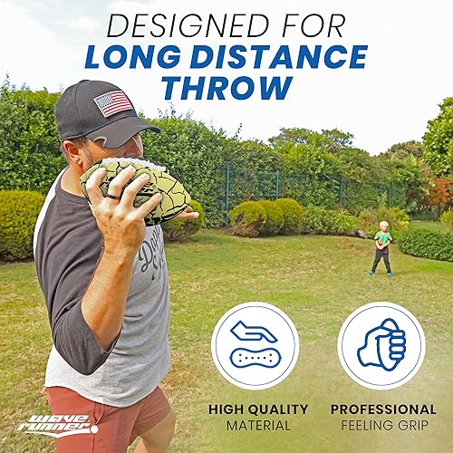 Vista 13 de Wave Runner Grip It Waterproof Junior Size Football, 9.25 Size, Durable & Double Laced, Perfect for Beach Accessories, Kids Games, Pool Toys