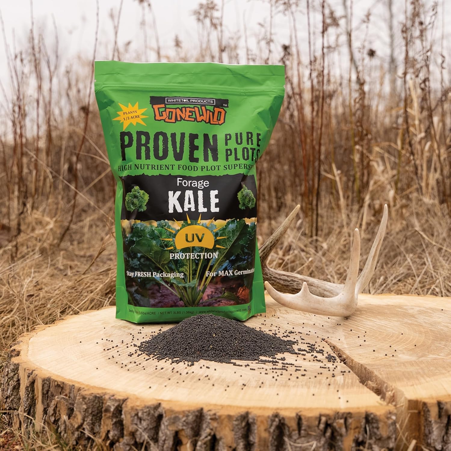 Forage Kale Food Plot Seeds, 3lb Bag, G1853