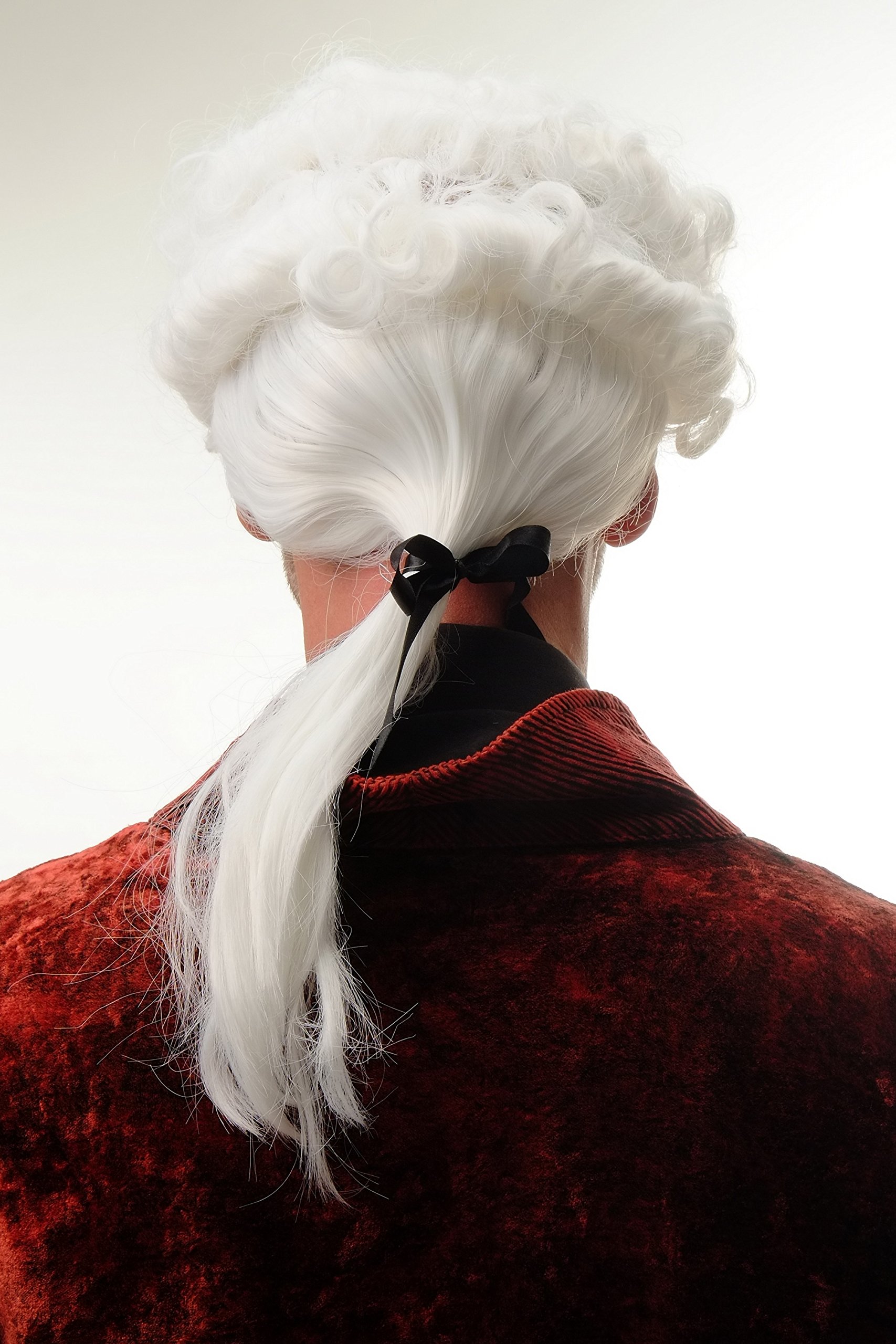 Perruque Baroque Lord Noble - Style XVIIIème Siècle | Carnaval/Théâtre/Jeu De Rôle | Coloris Gris
