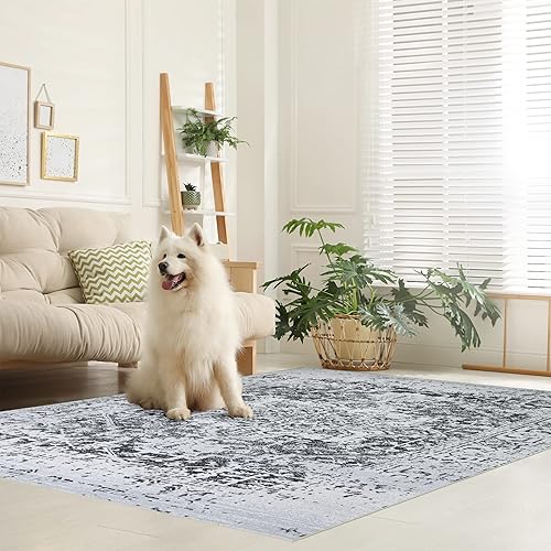 Miniatura 84 de Alfombra lavable a máquina con parte trasera antideslizante y resistente a las manchas, respetuosa con el medio ambiente, apta para familias y