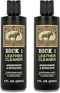 Bickmore Bick 1 Leather Cleaner 8 oz (2 Pack) - Clean Dirt, Oil, Sweat, Salt, and Water Stains from All Colored, White, and Black Leather