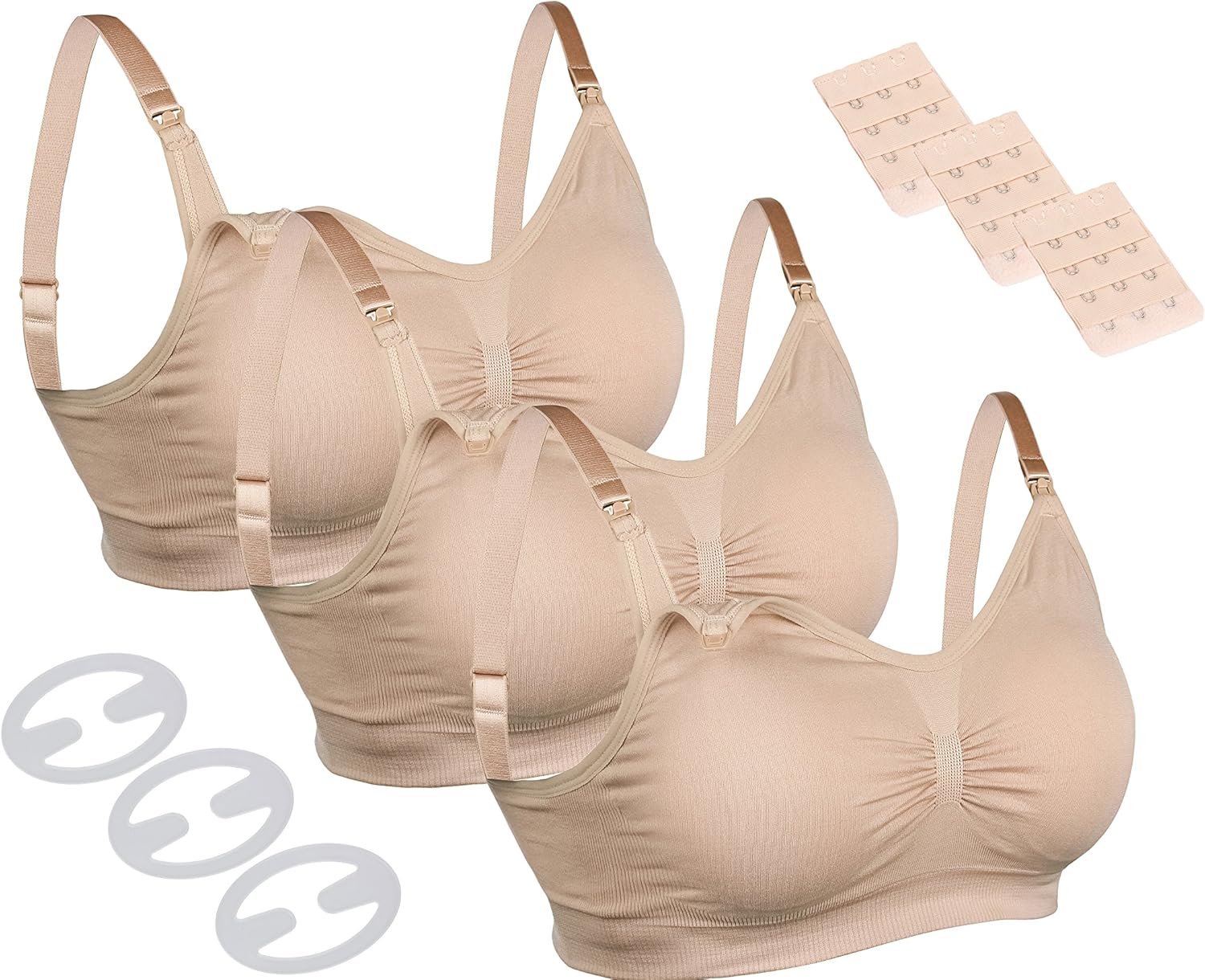 Comfyflex HQ 3PACK Seamless Nursing Bra Maternity Bra SXL With Free