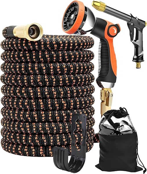 CyperEver 100ft Expandable Garden Hose with Nozzle
