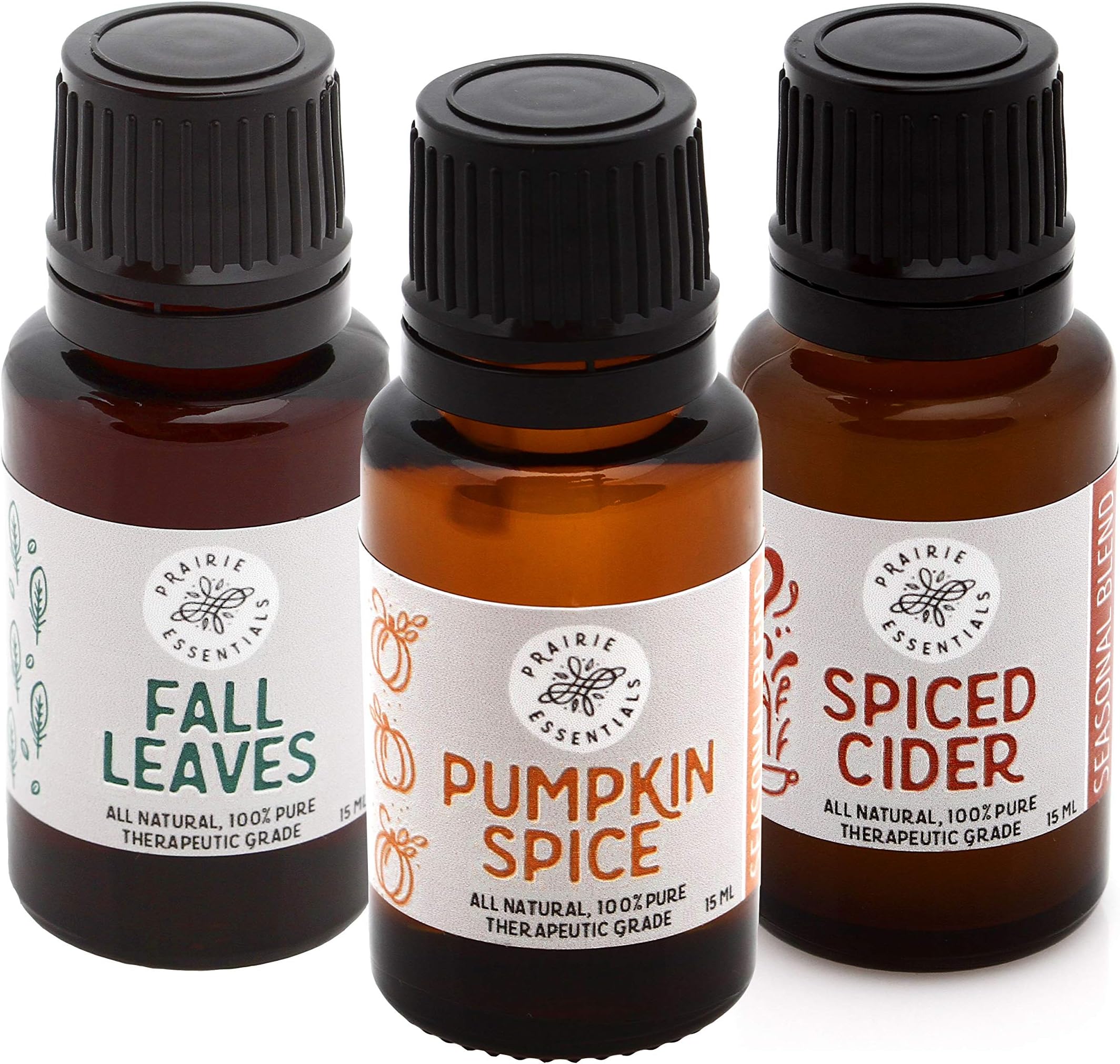 Autumn Comforts Blends 3-Pack, 15ml Bottles: Fall Leaves, Pumpkin Spice, Spiced Cider (Autumn Comforts Blends 3-Pack)