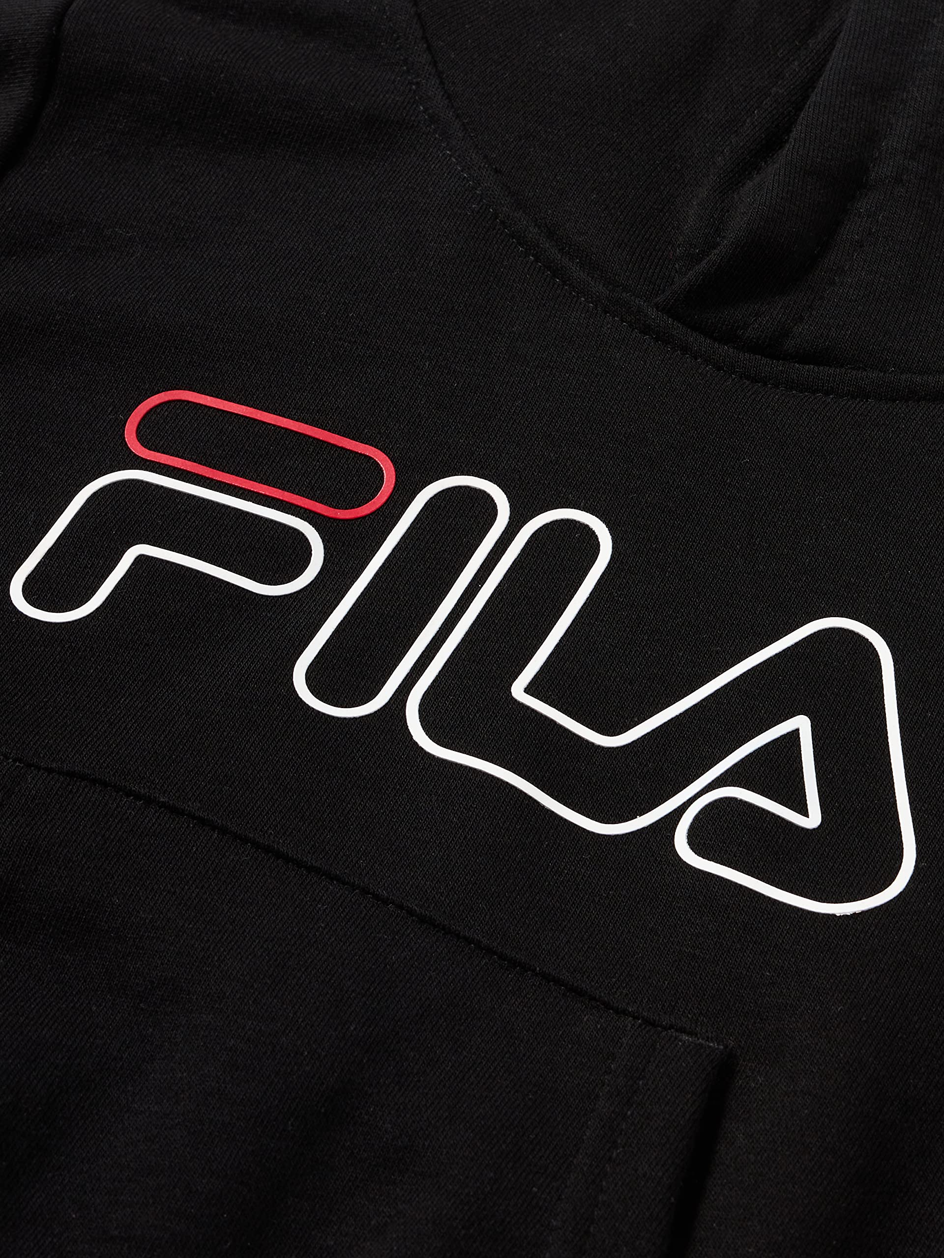 FILA Dziecięca bluza z kapturem, uniseks, czarna, 86/92, czarny, 86-92