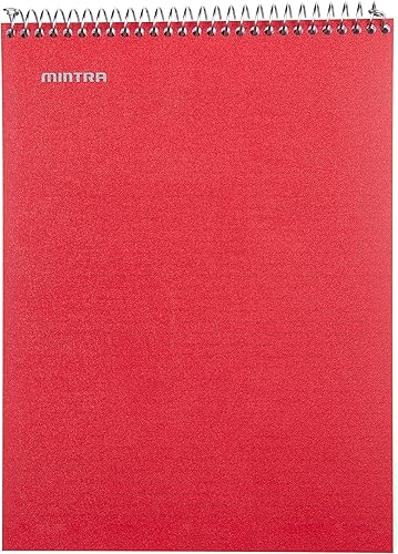Miniatura 2 de Mintra Office TOP BOUND - Cuadernos con espiral duraderos con parte trasera de aglomerado, 100 hojas, resistente a la humedad,para la escuela,