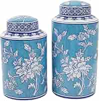 jars ceramic セット Amazon.com: Deco 79 Ceramic Living Room Decorative Jars