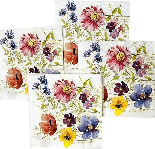 Miniatura 2 de Servilletas florales de papel para el Día de San Valentín de 3 capas de 13 x 13 pulgadas, decoración para el día de San Valentín, decoración de la