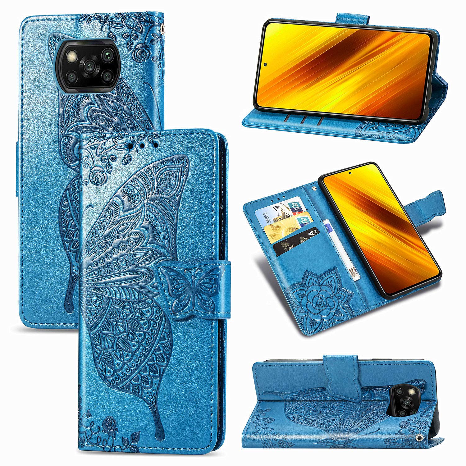 Amazon.co.jp: Xiaomi Poco X3 Pro ケース 手帳型 Poco X3 NFC ケース