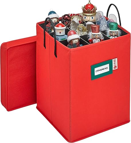 Miniatura 8 de Caja de almacenamiento coleccionable de cascanueces y figuras navideñas, almacena cascanueces de hasta 9 a 16 pulgadas de alto, adornos y más,