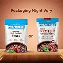 Pro.Fitness 27g High Protein Oats (By MyFitness) | Dark Chocolate Oats with Almonds, Pumpkin Seeds and Raisin | Chocolate Rolled Oats with Jaggery - No Refined Sugar | Breakfast Cereals gallery image