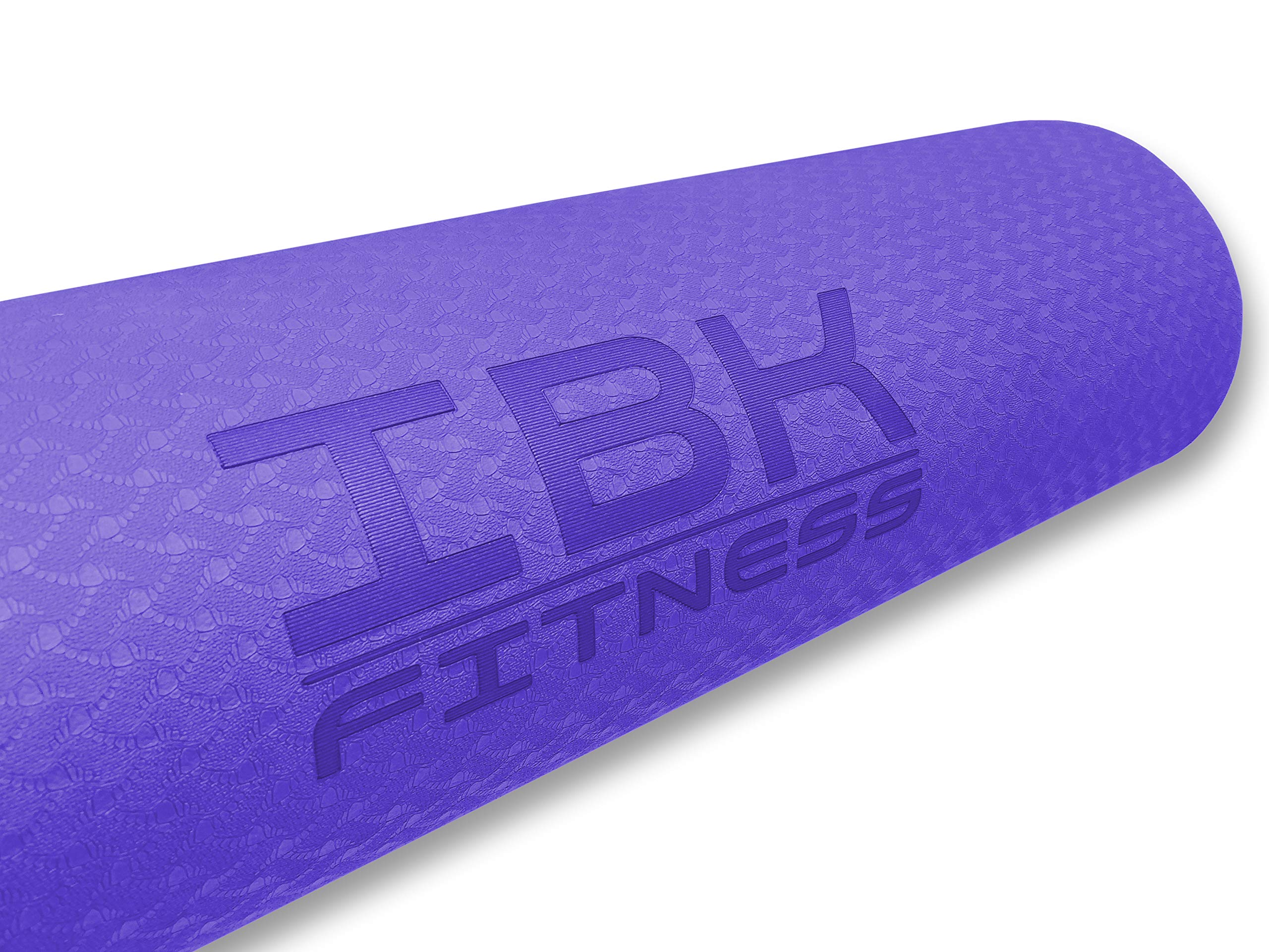 IBK FITNESS - Tappetino da Yoga, Tappetino da Yoga Imbottito e Antiscivolo Fitness Pilates e Ginnastica con Cinturino di TPE,180 x 60 cm