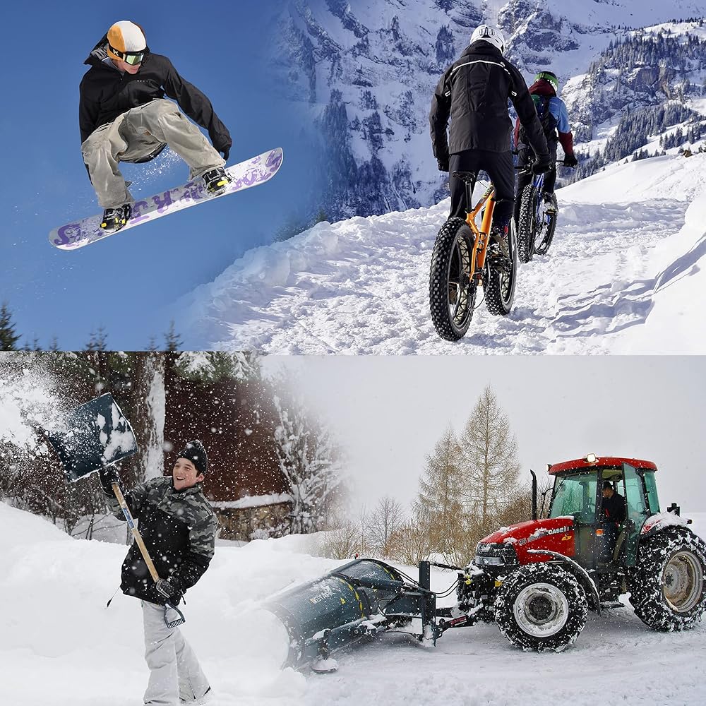 Gants De Ski En Cuir De Cerf Véritable - Imperméables, Coupe-Vent, Isolation Thinsulate 150g - Pour Sports D'Hiver (-40°C)