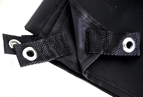 Miniatura 4 de Lona impermeable de camping para pícnics, huella de tienda de campaña y sombrilla (negro-82.7 x 59.1 in)