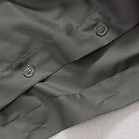 Vista 2 de Cuddledown Heritage - Funda de edredón 100% algodón Calidad Premium Tejido de satén ultrasuave Transpirable Cierre de botón Individual