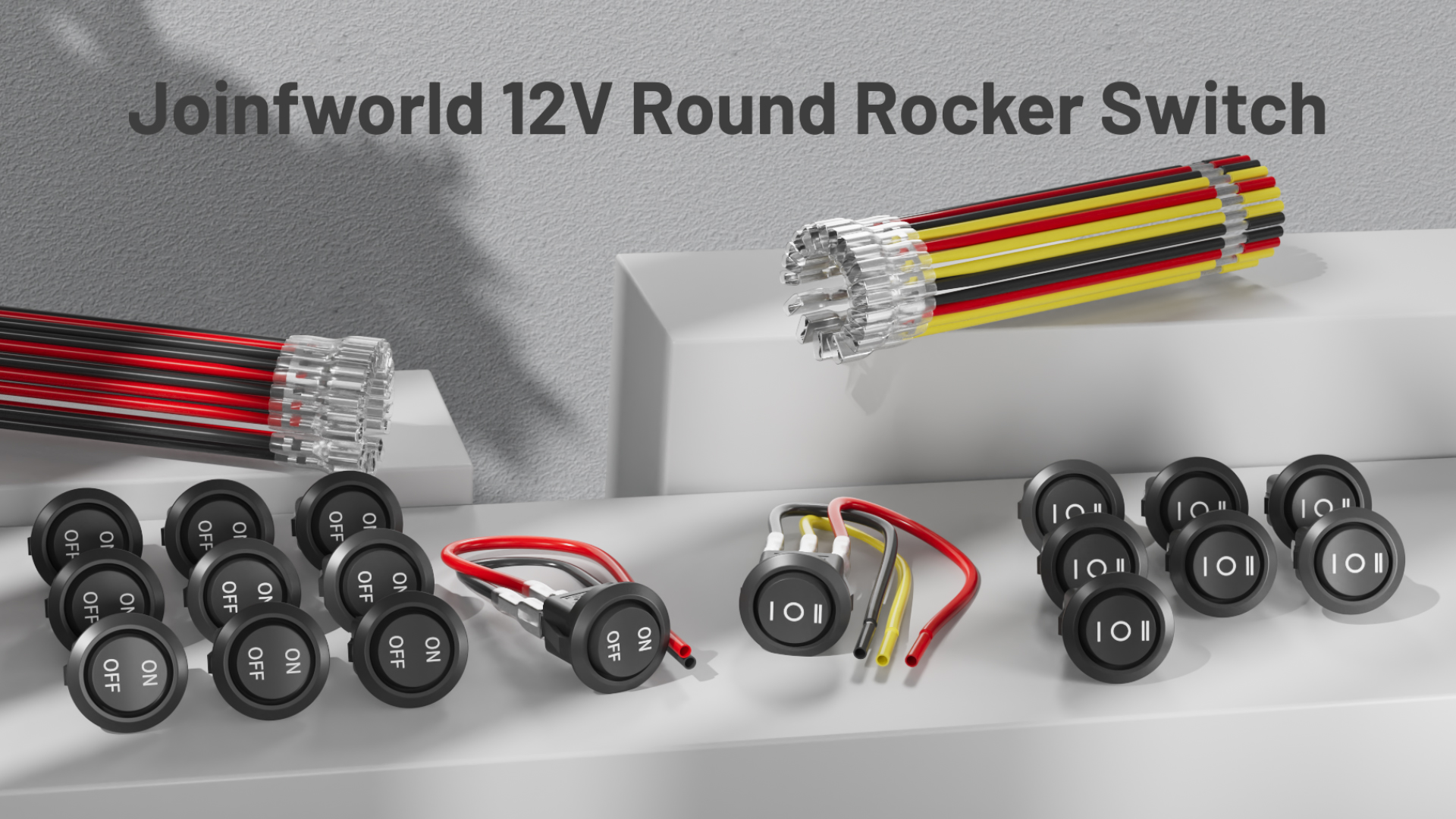 Watch Joinfworld 12V Round Rocker Switch Circle Toggle Switch on Amazon ...