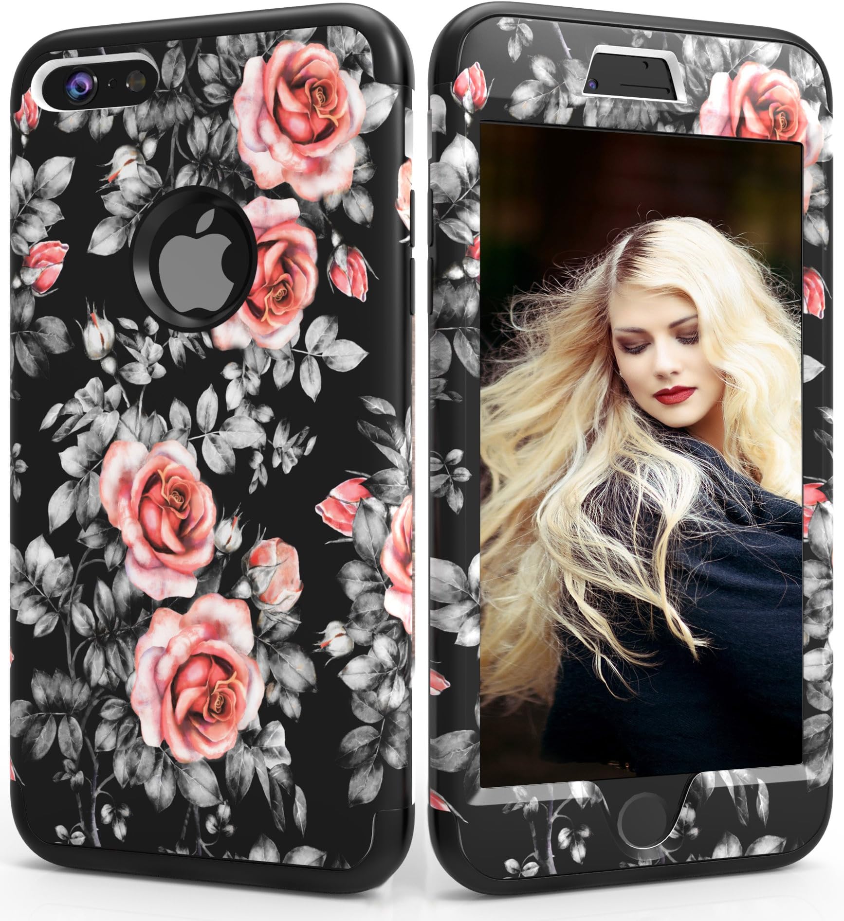 iPhone 6 Plus Case,iPhone 6s Plus Case,ADCOOG Three Layer Heavy Duty Shockproof Case Hybrid Protective Cover Case for iPhone 6 Plus/6s Plus