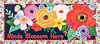 Vista 5 de Teacher Created Resources Wildflowers - Borde enrollado recto – 50 pies – Decora tablones de anuncios, paredes, escritorios, ventanas, puertas