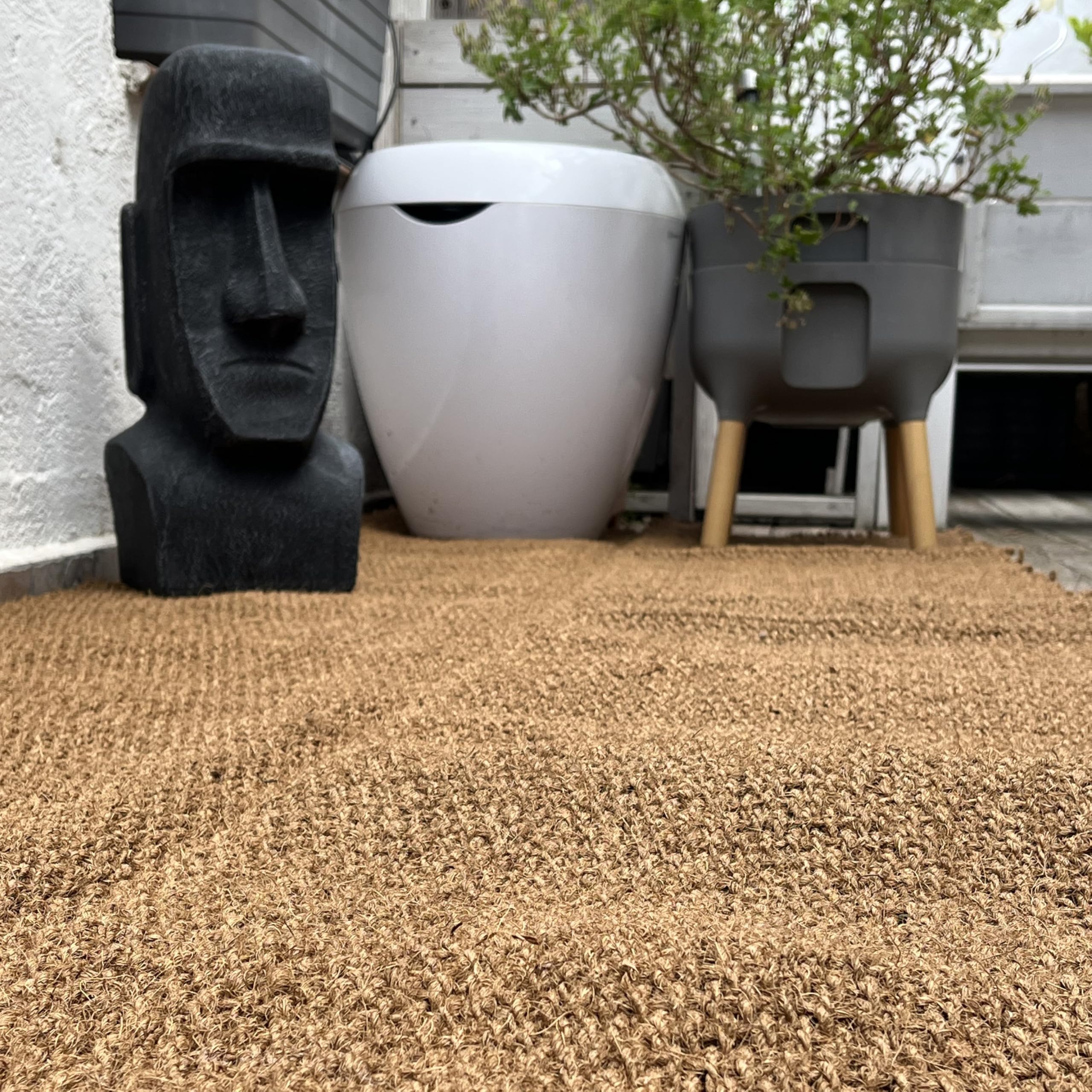 Lona para Suelo o Cercado de Coco con un 100% de ocultación/Suelo/Cortina; para Suelo, Cortina de ocultación/para Jardín, Terraza y Exteriores/Fibra de Coco 100% Natural (2 x 3 Metros)