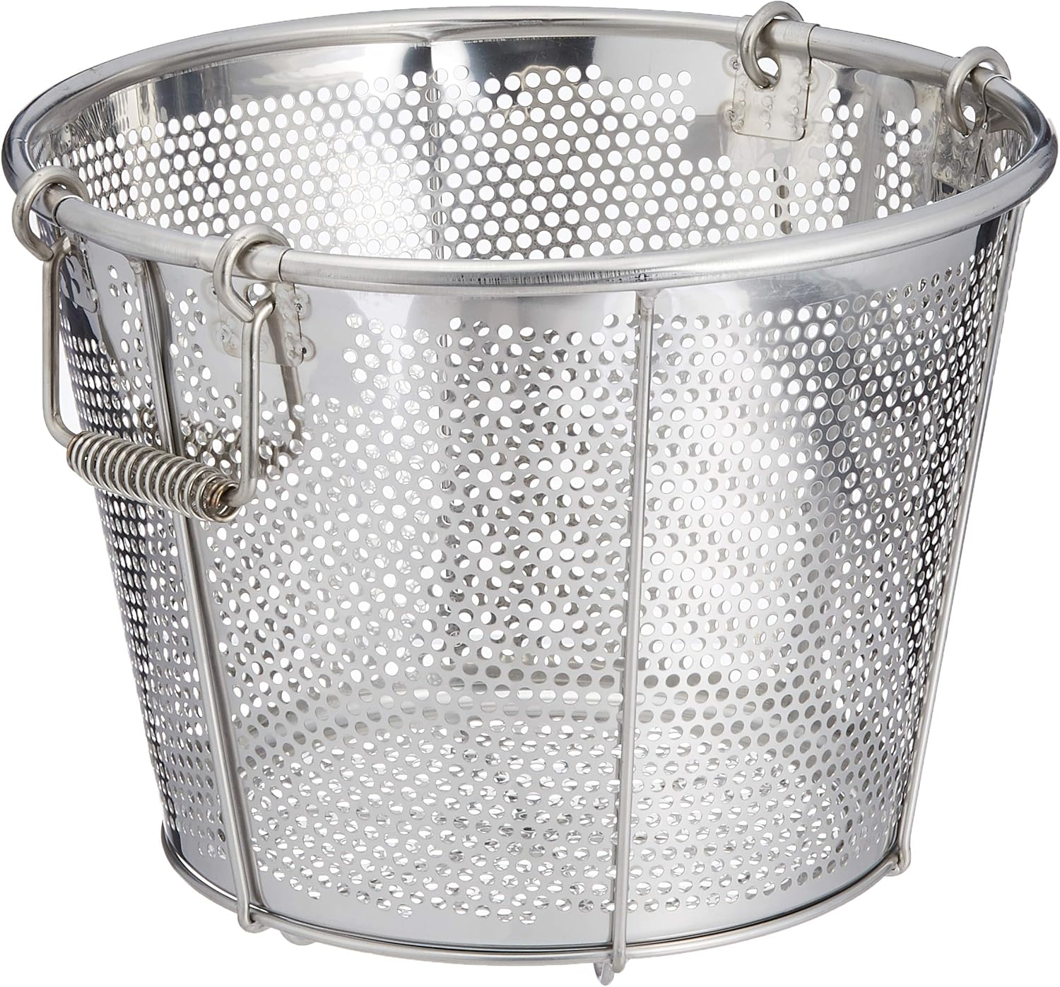 Yamasita Craft 120037295 BK 18-8 Punching Deep Colander, 14.2 inches (36 cm), Hole Diameter φ0.2 inches (5 mm), Handle A