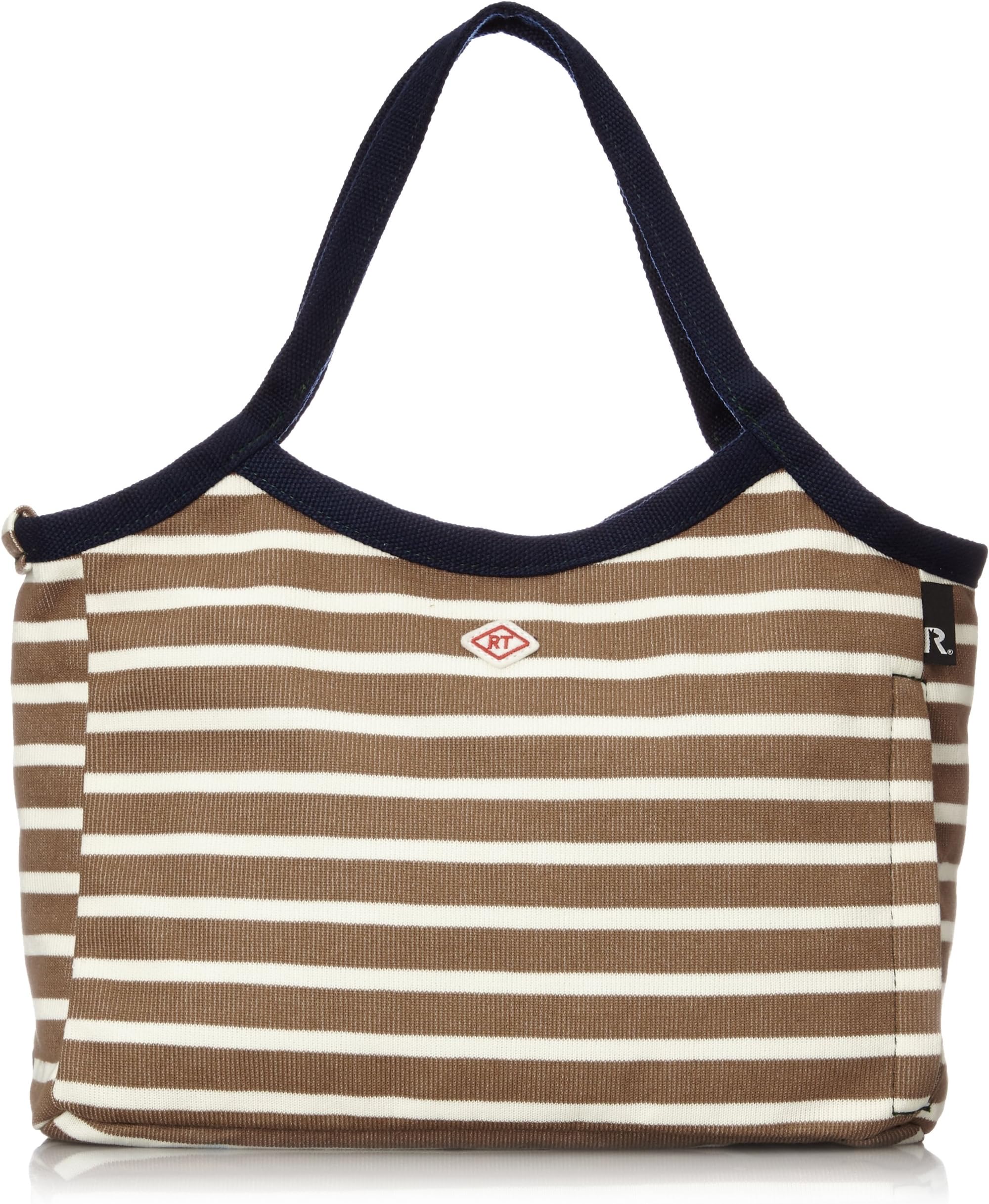 ROOTOTE Women's Wide Border Totebag One Size Khaki X Ivory