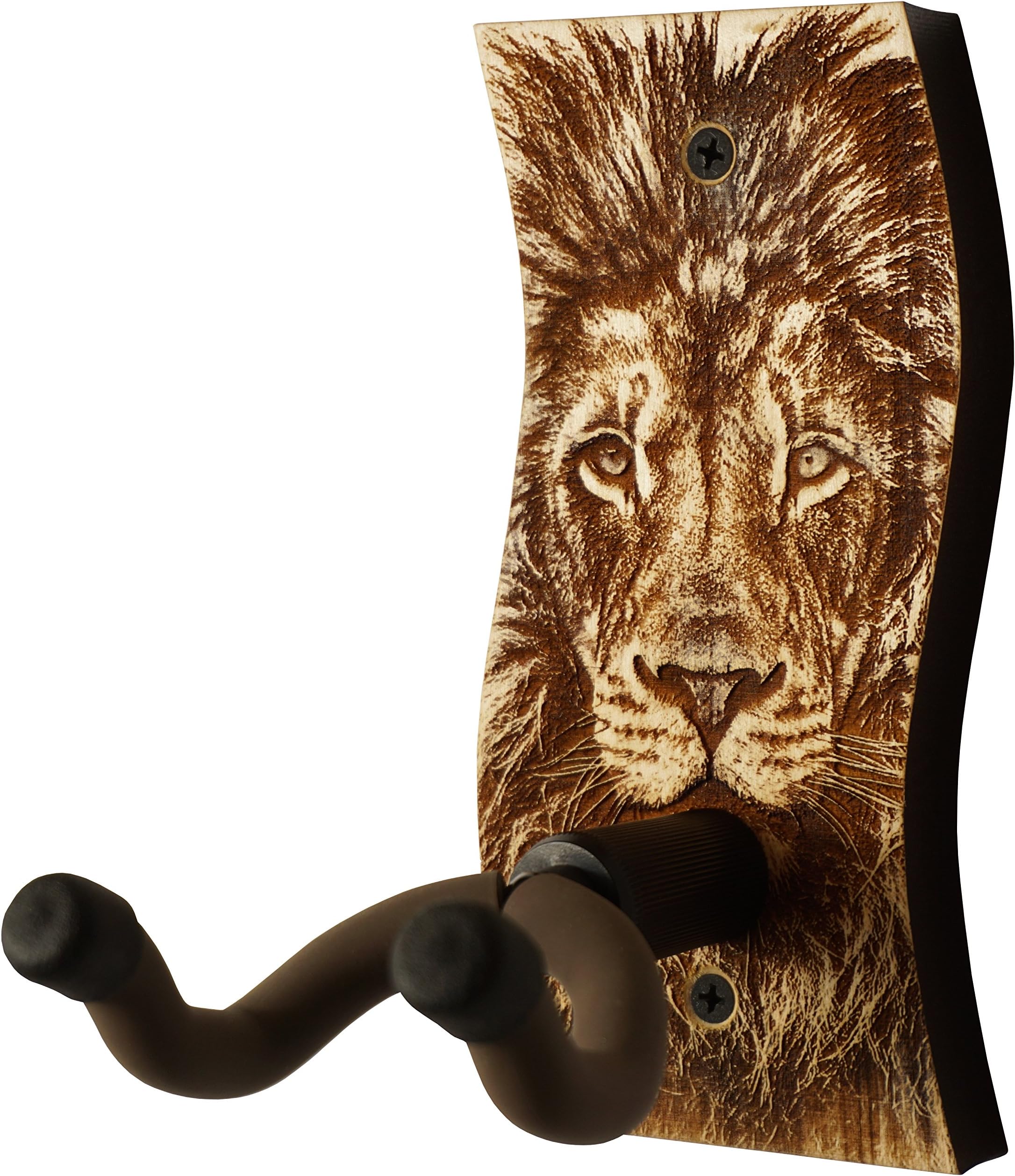 Guitar Hanger - Laser Cut & Engraved Guitar Hanger - Great for All Guitars! Solid Maple or Walnut Wood and a Beautiful Engraved Design. Made in USA! (SW - Strength - Maple)