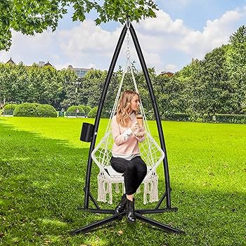 TOREVSIOR U-Type Hammock Chair With Stand, Height