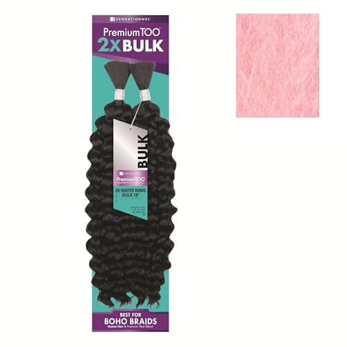 Sensationnel PremiumToo Bulk Weaving-2X Water Wave,1pk 18in, BLUSHPINK