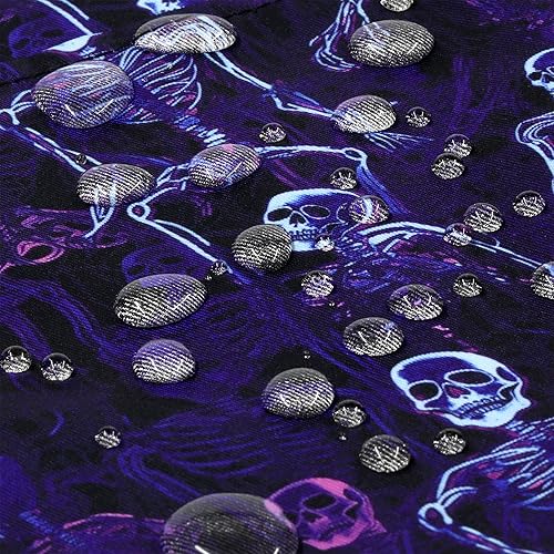 Miniatura 7 de Plum Hill Delantal de cintura de Halloween con bolsillos, medio delantal de esqueletos para mujer, camarera, servidor, profesor, cocina, Varios